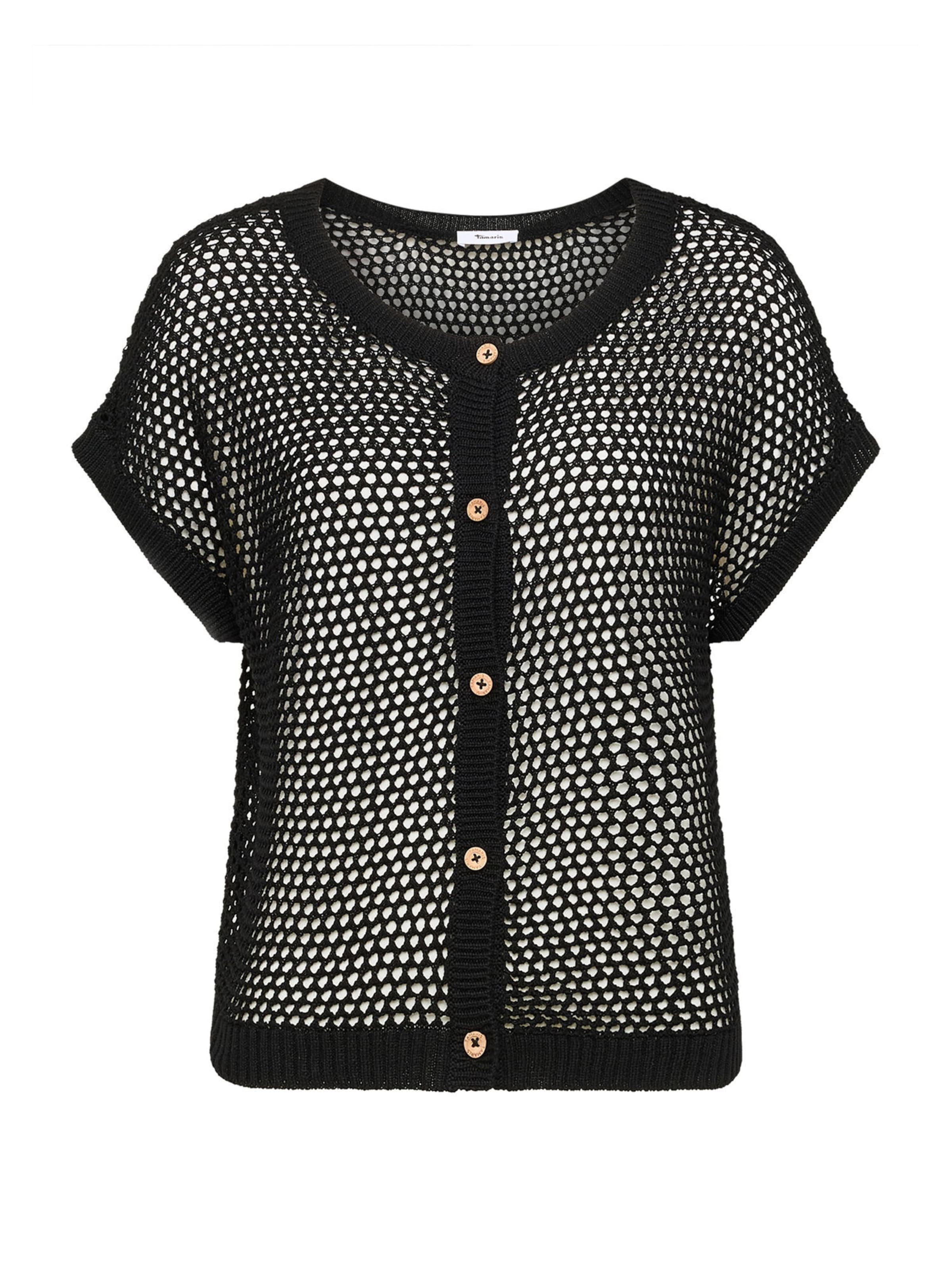 Tamaris Knit Cardigan in Black, Item view