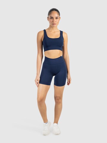 Smilodox Slimfit Sportbroek 'Amaze Scrunch' in Blauw