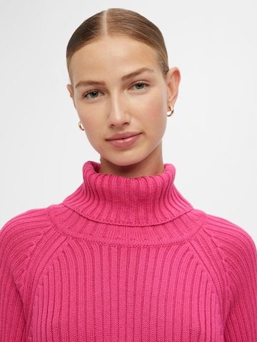 OBJECT Pulover 'Line' | roza barva