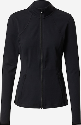 SKECHERS Athletic Zip-Up Hoodie in Black: front