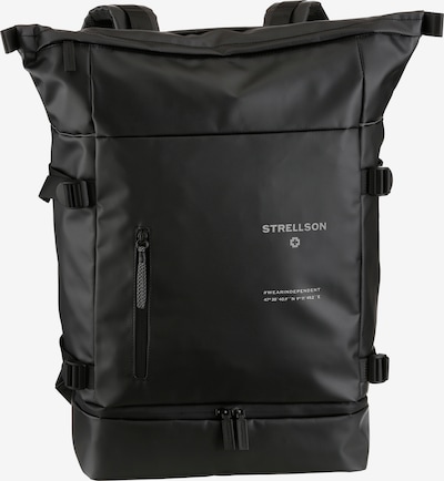 STRELLSON Rugzak 'Stockwell 2.0' in de kleur Zwart / Wit, Productweergave