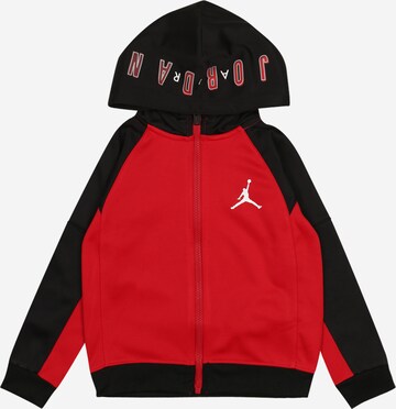 Jordan - Sudadera con cremallera en rojo: frente