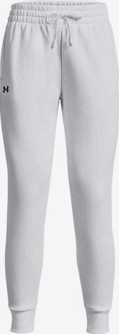 UNDER ARMOUR Tapered Sportbroek 'Rival' in Wit: voorkant