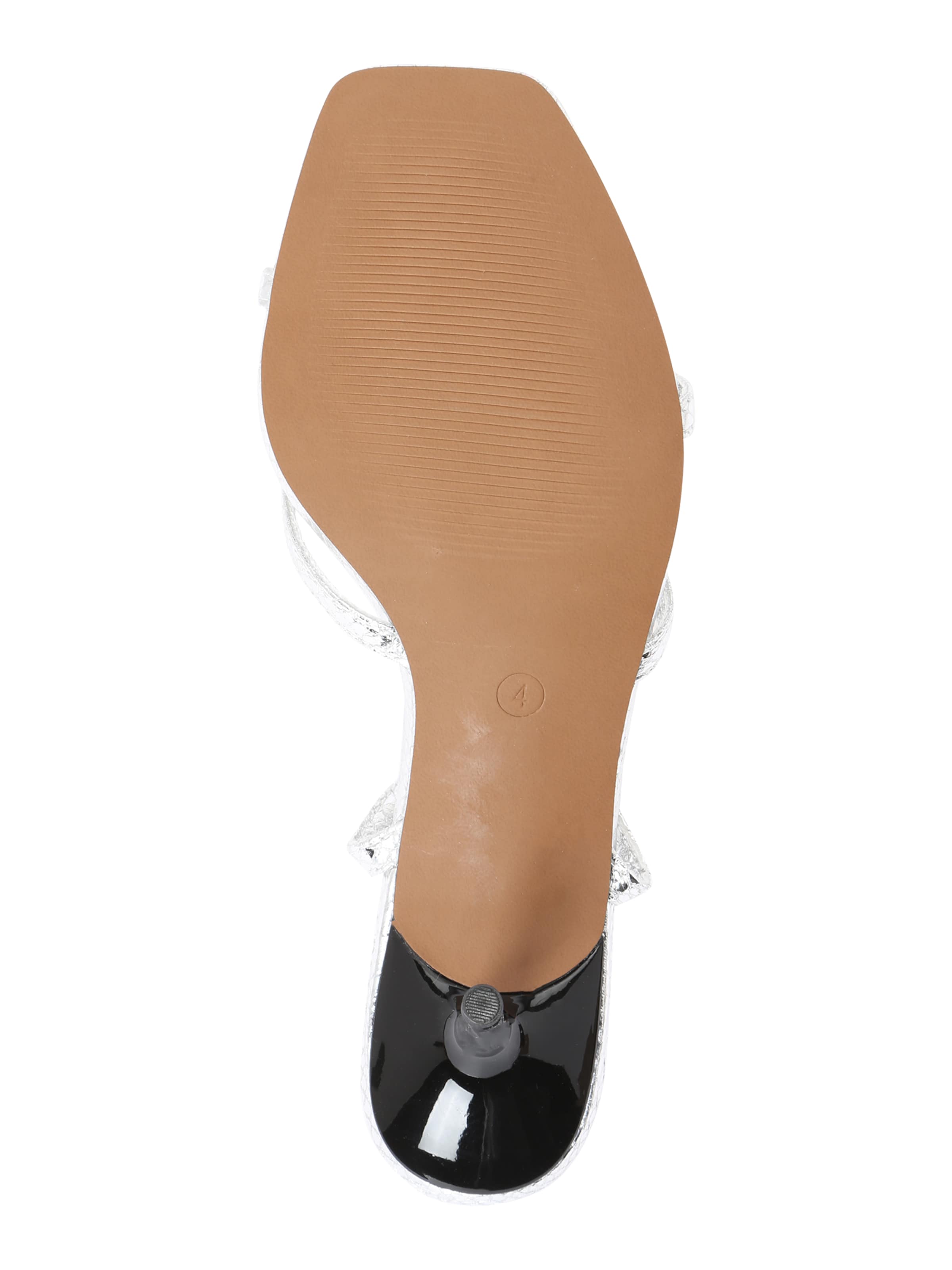 sudrabs TOPSHOP Siksniņsandales 'Imogen'