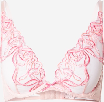 Hunkemöller Kolmio Rintaliivi 'Beau Up' värissä vaaleanpunainen: etupuoli