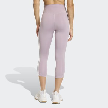 ADIDAS PERFORMANCE Skinny Workout Pants 'Optime Essentials' in Pink