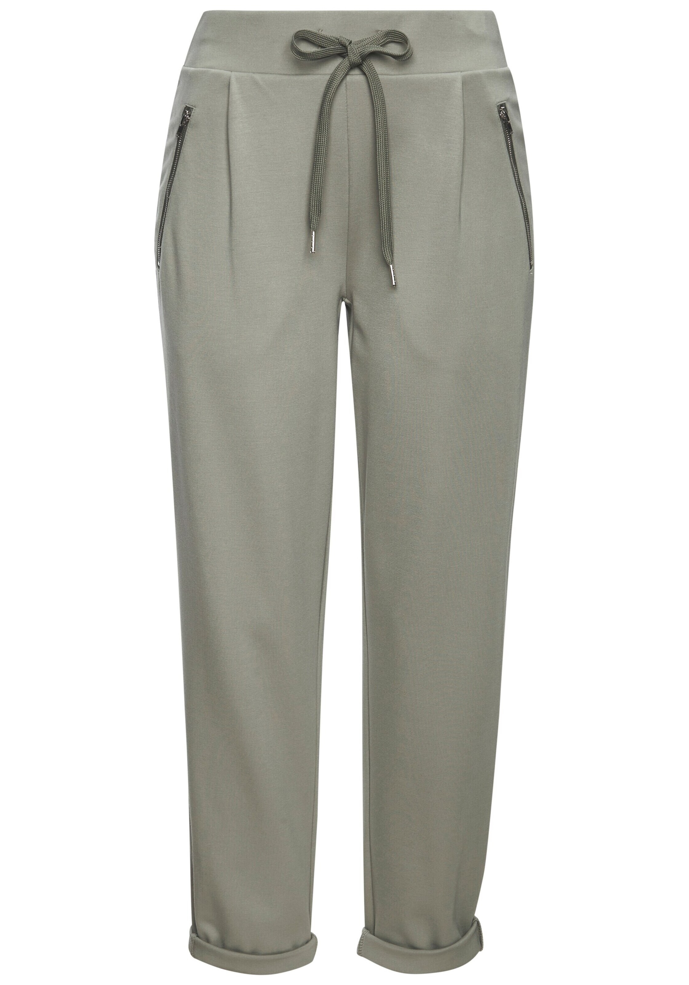 BEACH TIME Tapered Hose in Grün: Vorderseite