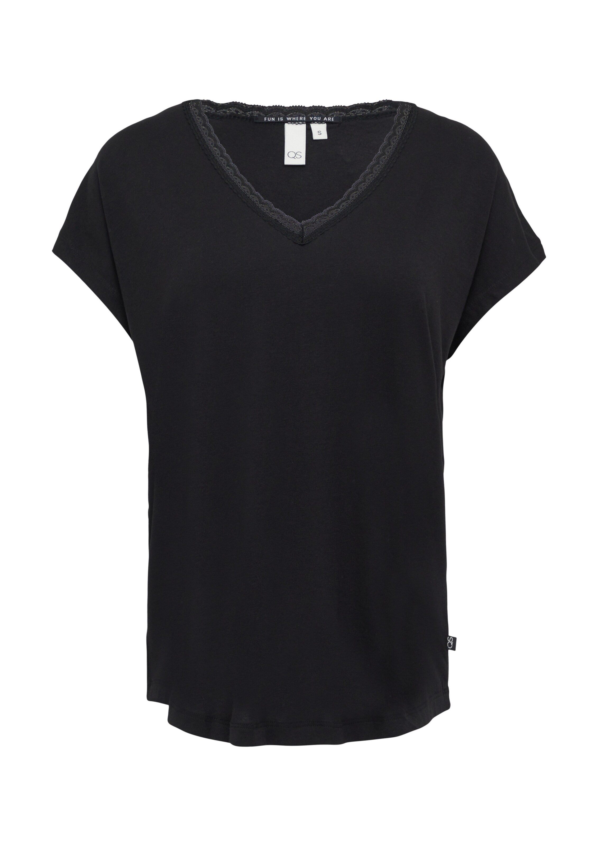 QS Shirt in Black: front
