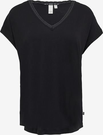 QS Shirt in Schwarz: Vorderseite