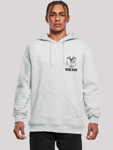 Sweat-shirt 'Wise Dad Lustiges Vatertagsmotiv Für Schlaue Väter' F4NT4STIC en gris : devant