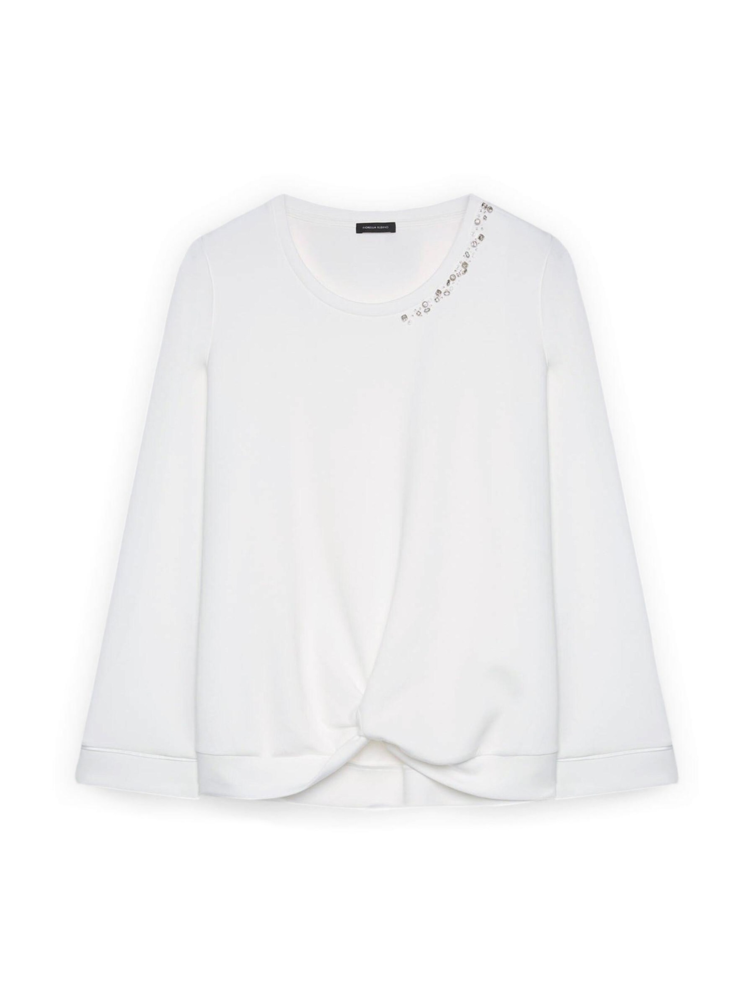 Fiorella Rubino Pullover‌‌‌‌‌‌‌ in Weiß: Vorderseite