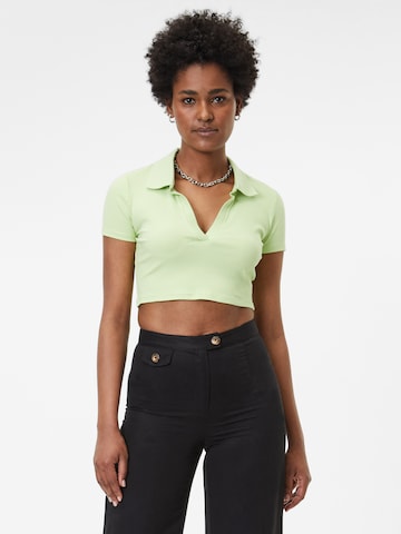 Monki Shirt in Groen: voorkant