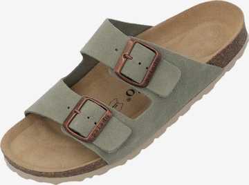 Palado Pantolette 'Palado Korfu Suede Premium Leather' in Grün: Vorderseite