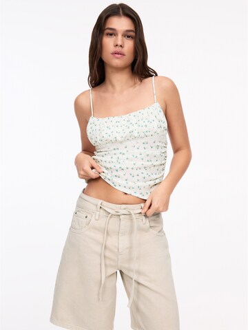 Pull&Bear Top in Weiß: Vorderseite