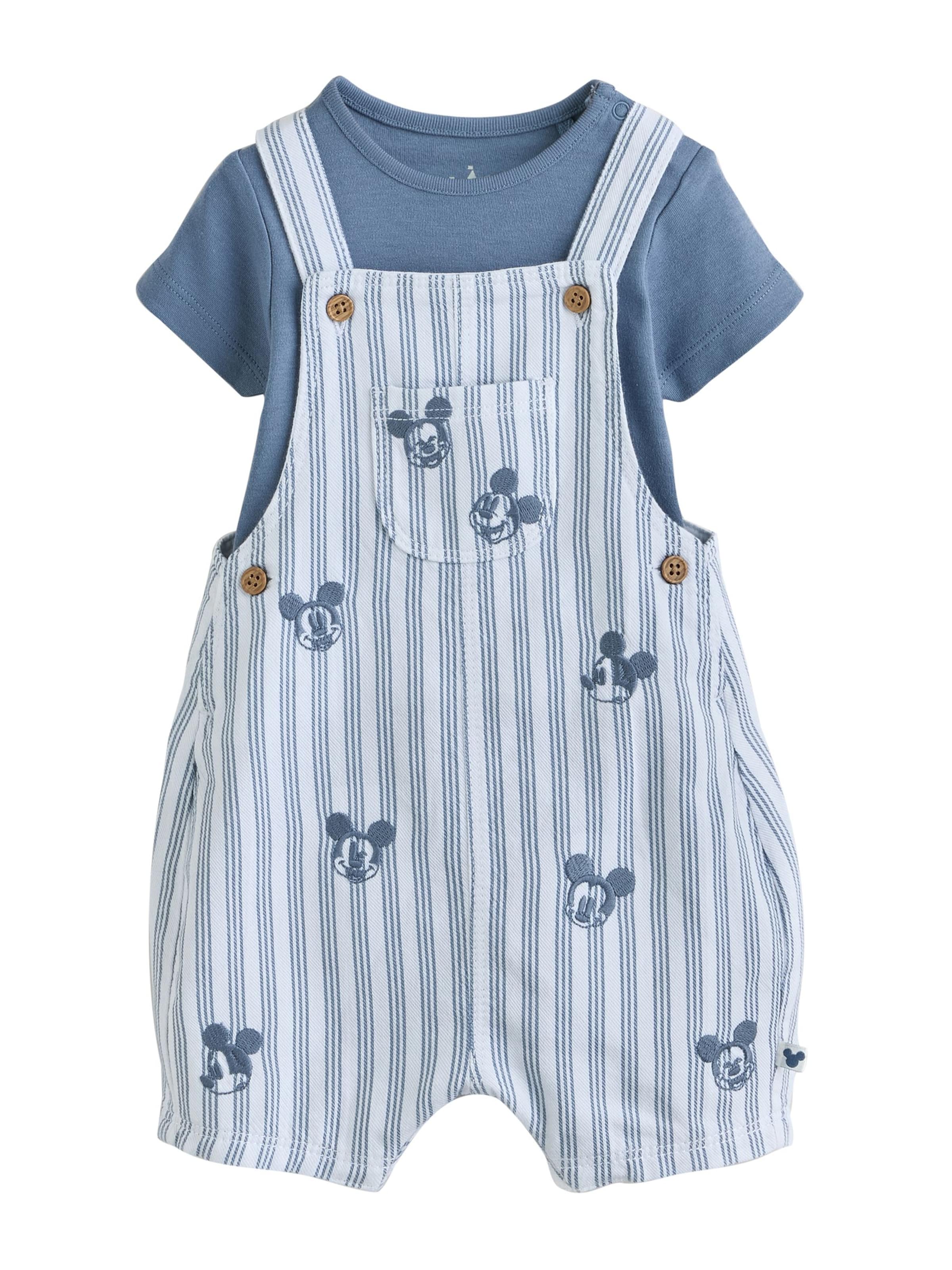 Next Set 'Mickey Mouse' in Blauw: voorkant