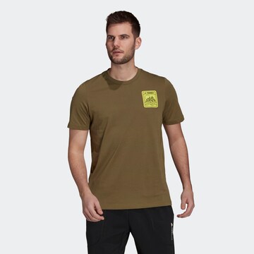 ADIDAS TERREX Funkcionalna majica | zelena barva: sprednja stran