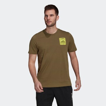 Tricou funcțional de la ADIDAS TERREX pe verde: față