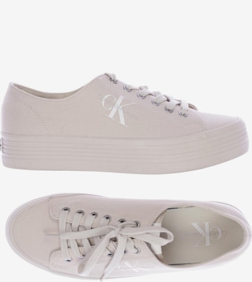 Calvin Klein Jeans Sneakers & Trainers in 41 in White: front