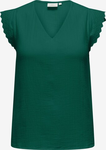 ONLY Carmakoma Shirt in Groen: voorkant