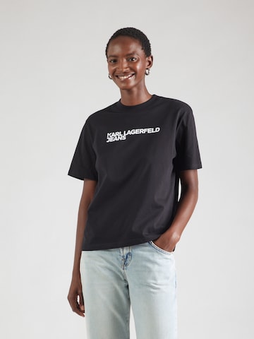 KARL LAGERFELD JEANS Футболка в Черный: спереди