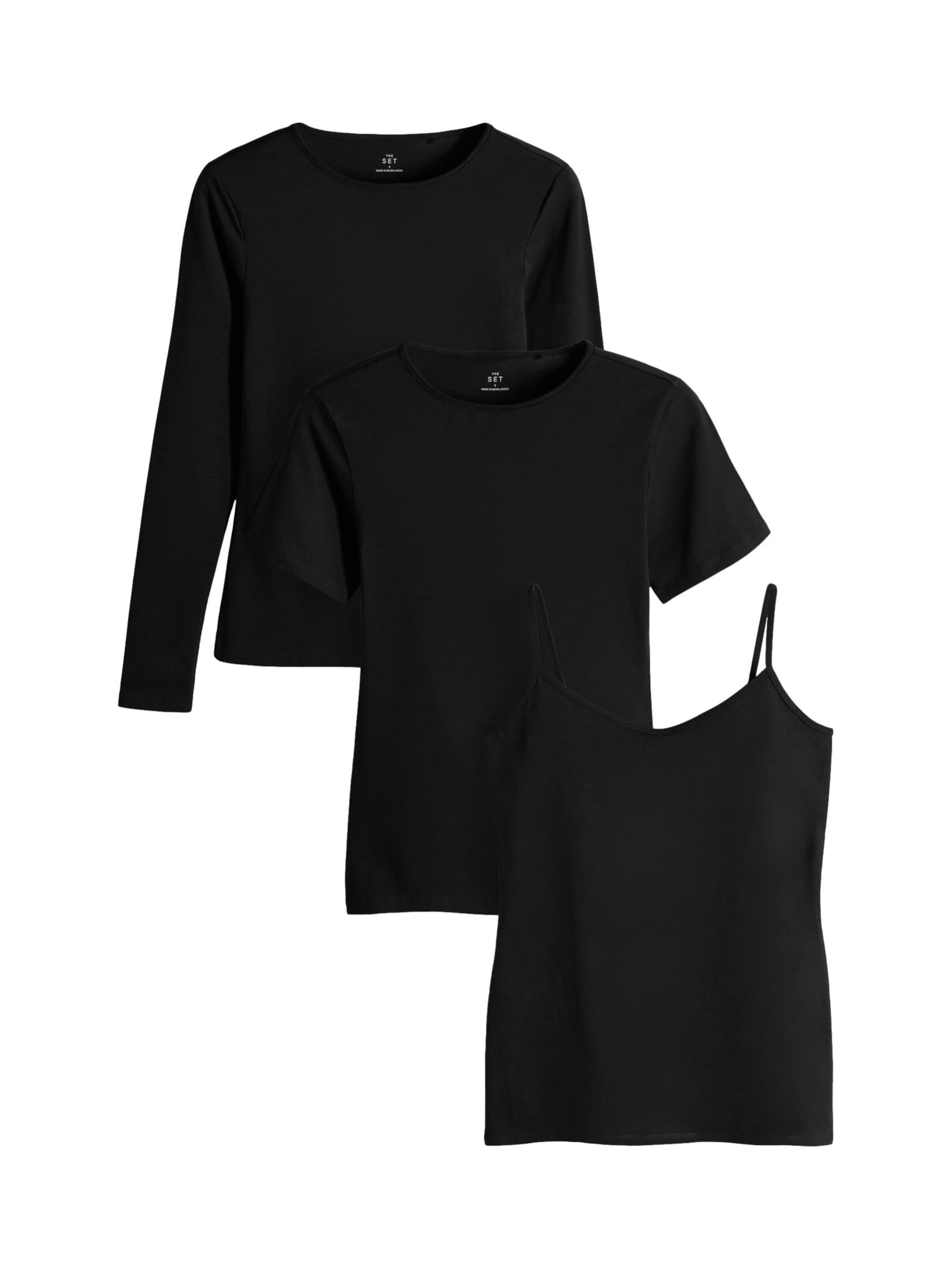 The Set Shirt 'Essential' in Black: front