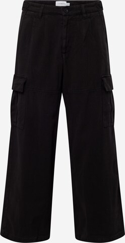 TOPMAN - Loosefit Calças cargo em preto: frente