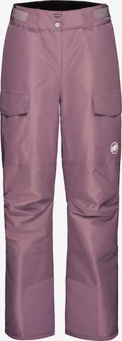 MAMMUT Regular Outdoorhose 'Fall Line HS Thermo' in Lila: Vorderseite
