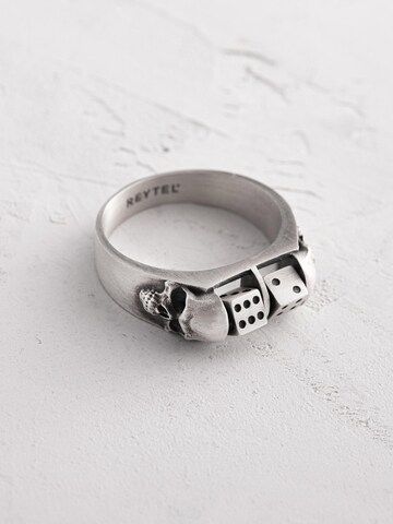 Bague 'ALEA IACTA EST' REYTEL en argent