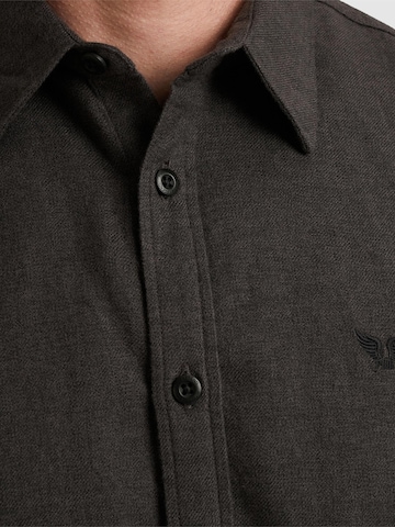 PME Legend Regular Fit Skjorte 'Shirt with allover texture' i sort