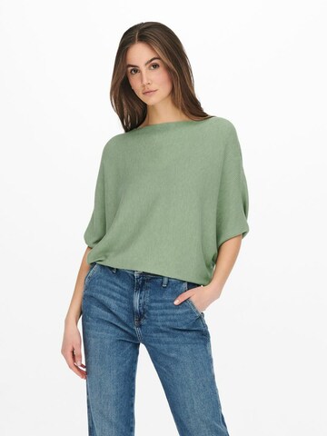 JDY Petite Sweater in Green: front