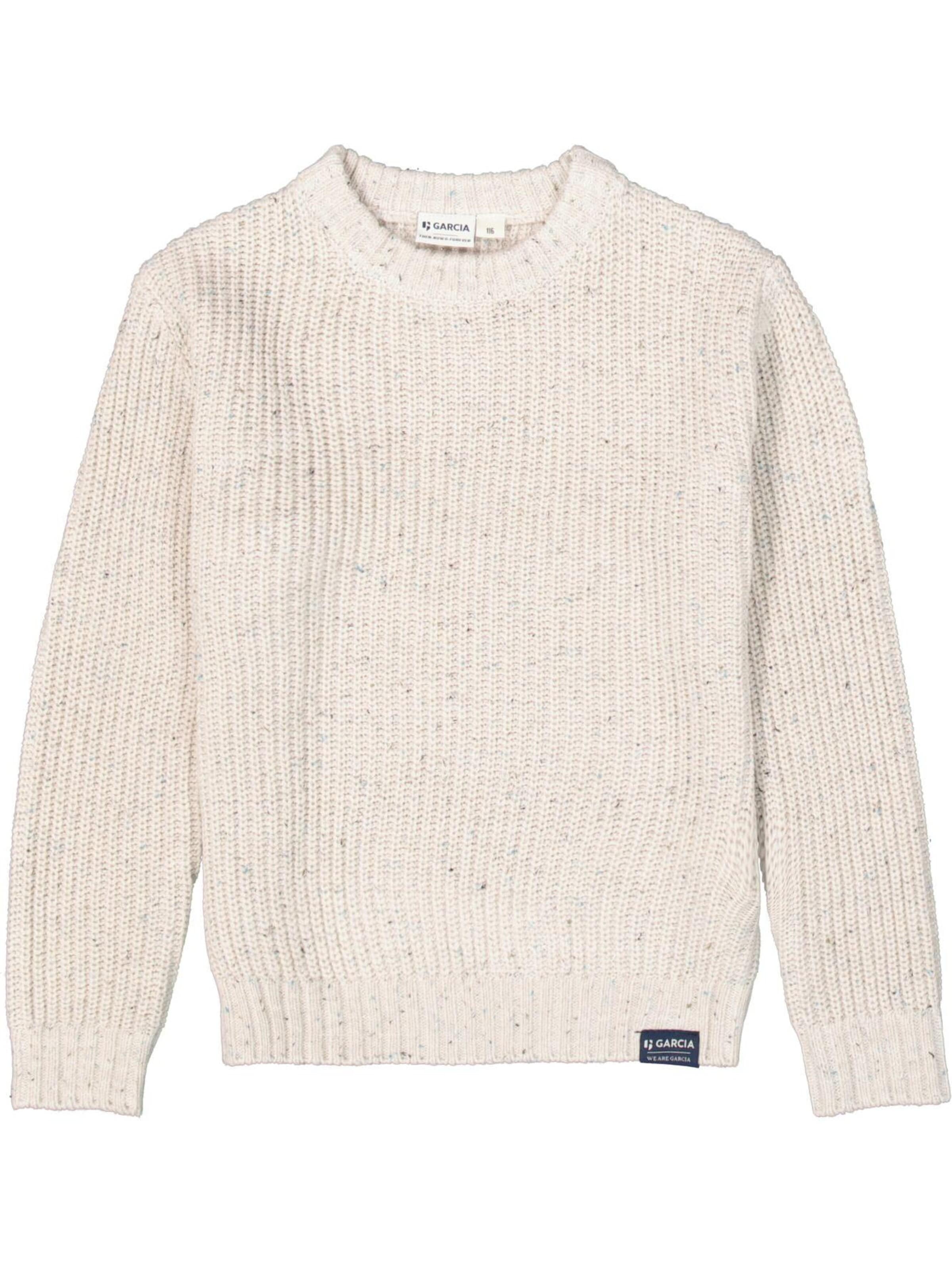 GARCIA Sweater 'Strickpullover' in Beige: front