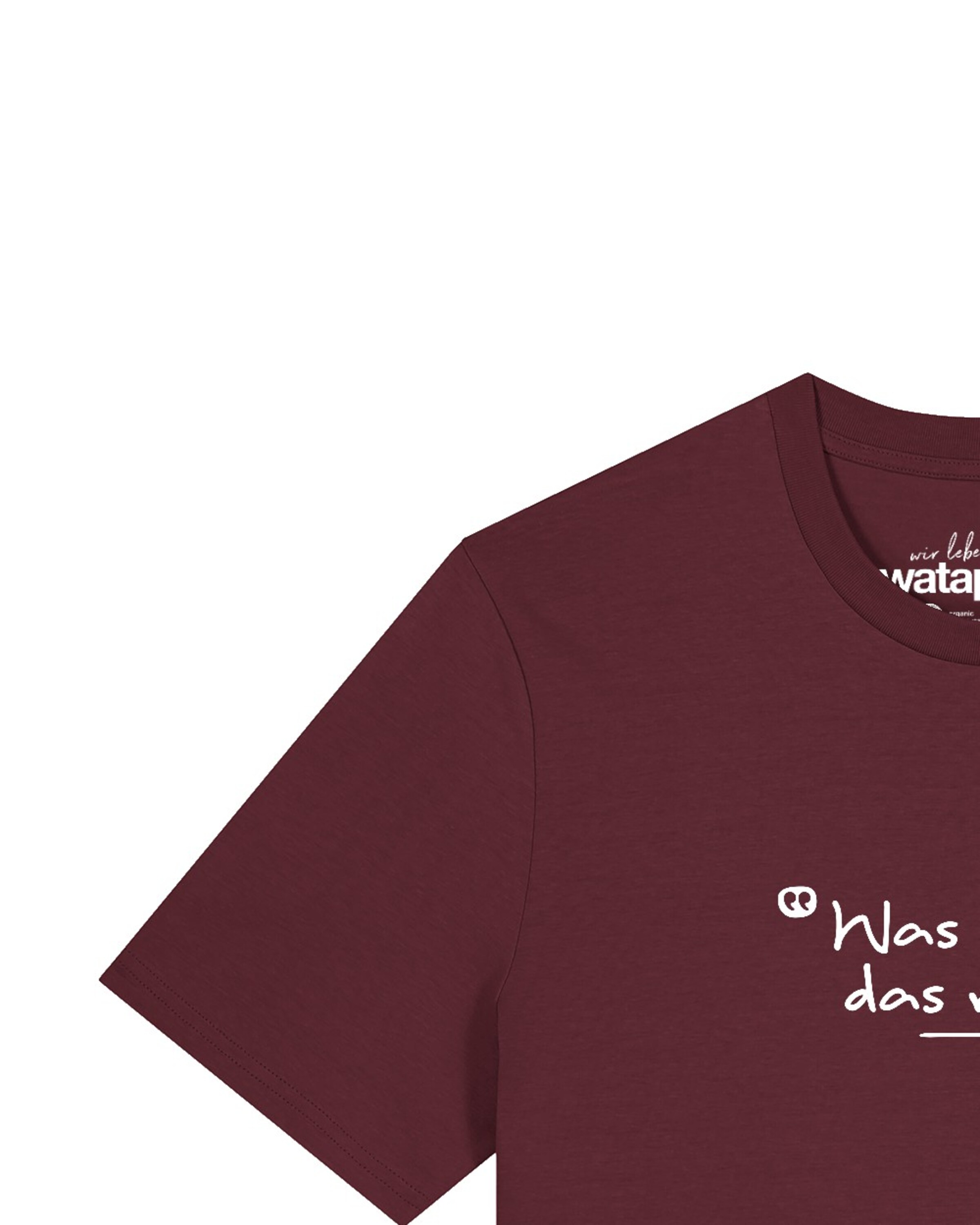 Maglietta 'Was Muss Das Muss' di Watapparel in rosso
