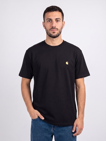 Carhartt WIP Bluser & t-shirts 'S/S CHASE T-SHIRT BLACK / GOLD' i blandingsfarvet: forside
