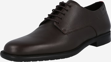 HUGO - Zapatos con cordón 'Kyron' en marrón: frente