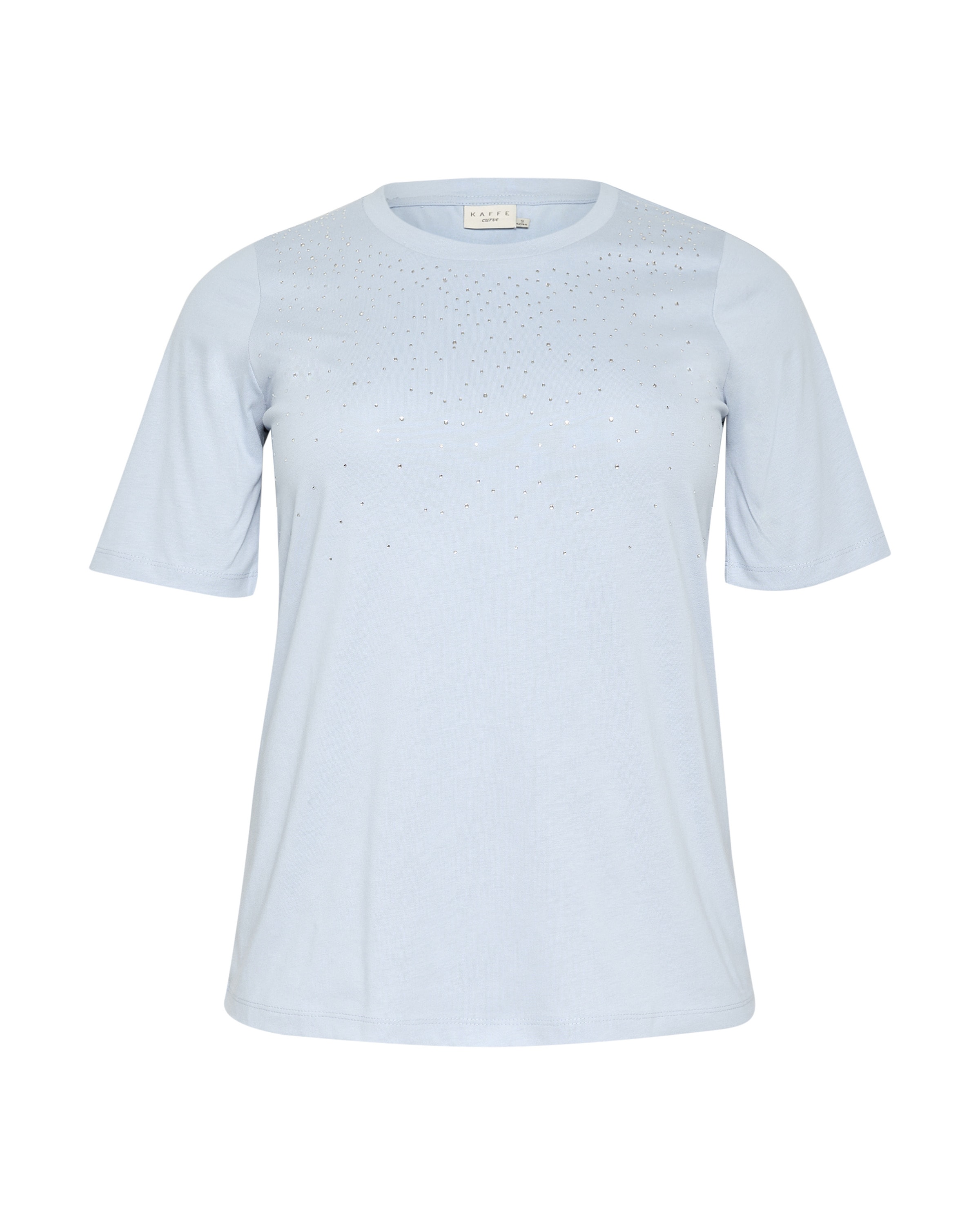 mėlyna KAFFE CURVE Marškinėliai: priekis