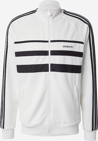 Giacca di felpa 'THE FIRST' di ADIDAS ORIGINALS in bianco: frontale