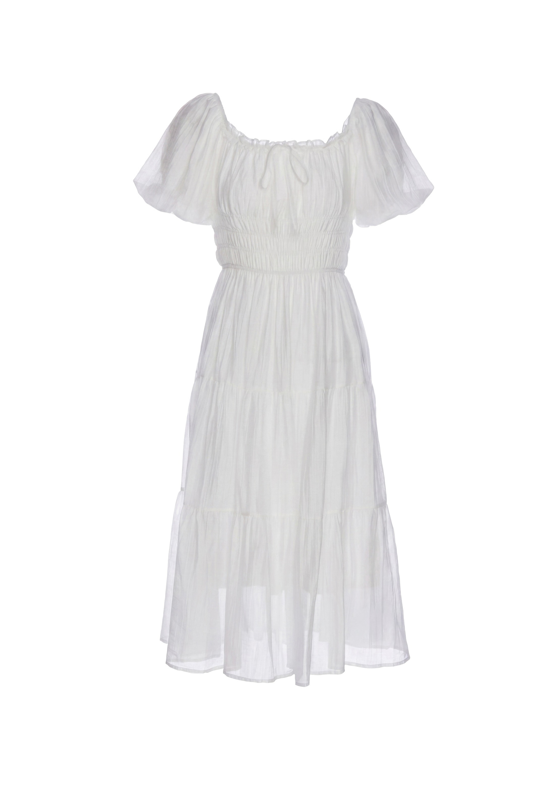 IZIA - Vestido en blanco: frente