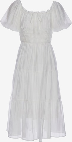Robe IZIA en blanc : devant