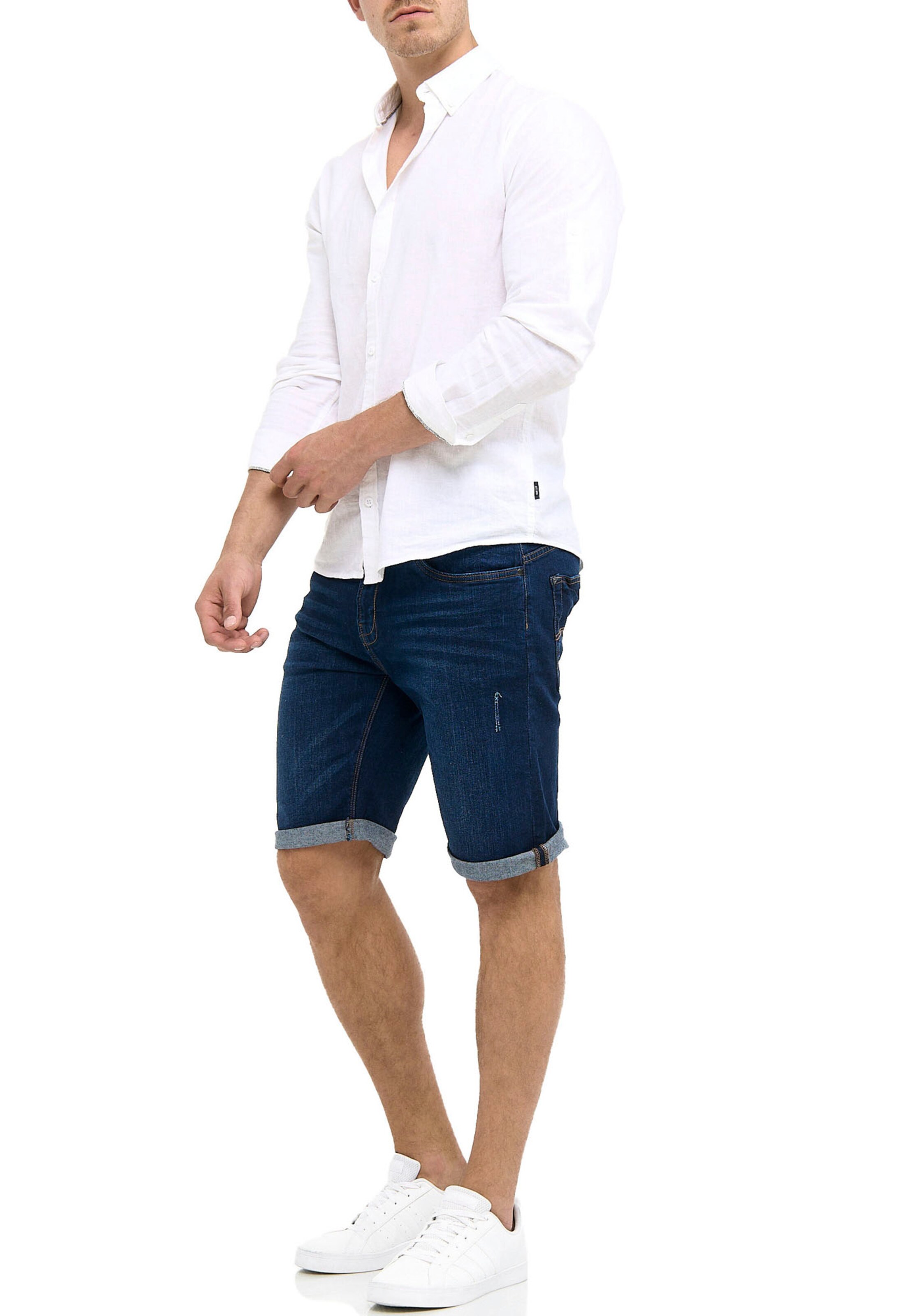 INDICODE JEANS Regular Hose in Blau