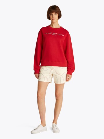 TOMMY HILFIGER Sweatshirt in Rot