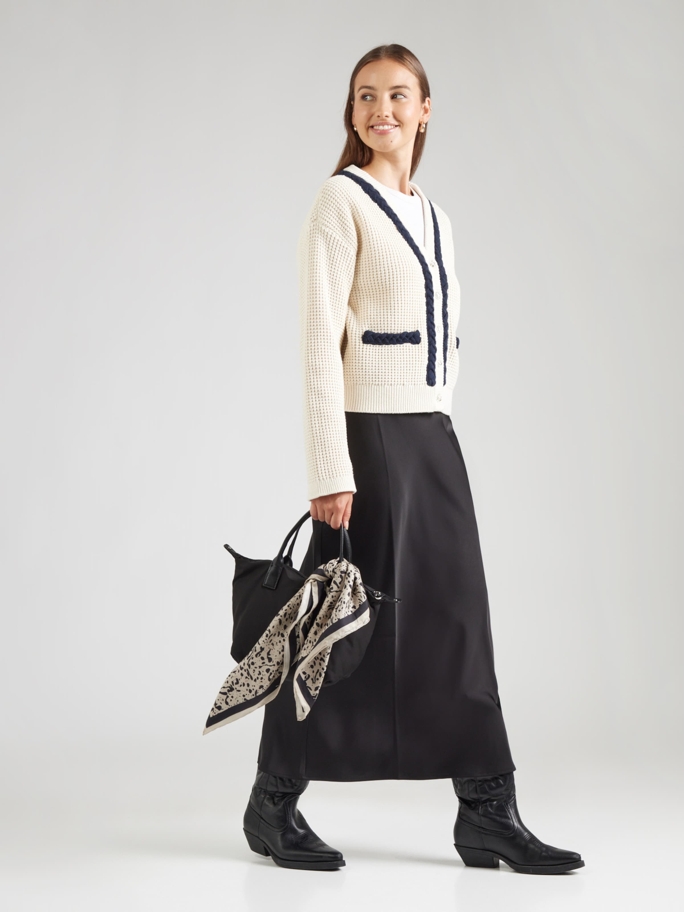 YAS Knit Cardigan 'YASARINA' in Cream | ABOUT YOU