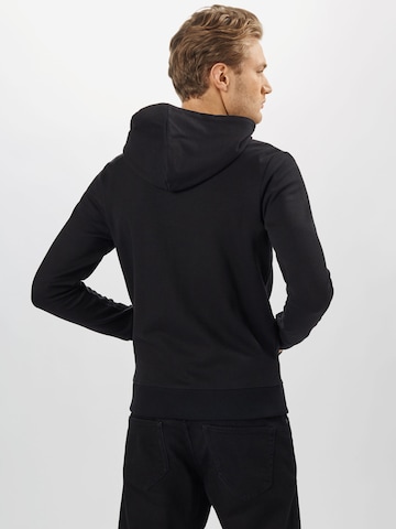 JACK & JONES - Sudadera con cremallera en negro