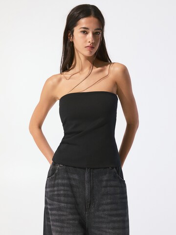 Pull&Bear Top in Zwart: voorkant