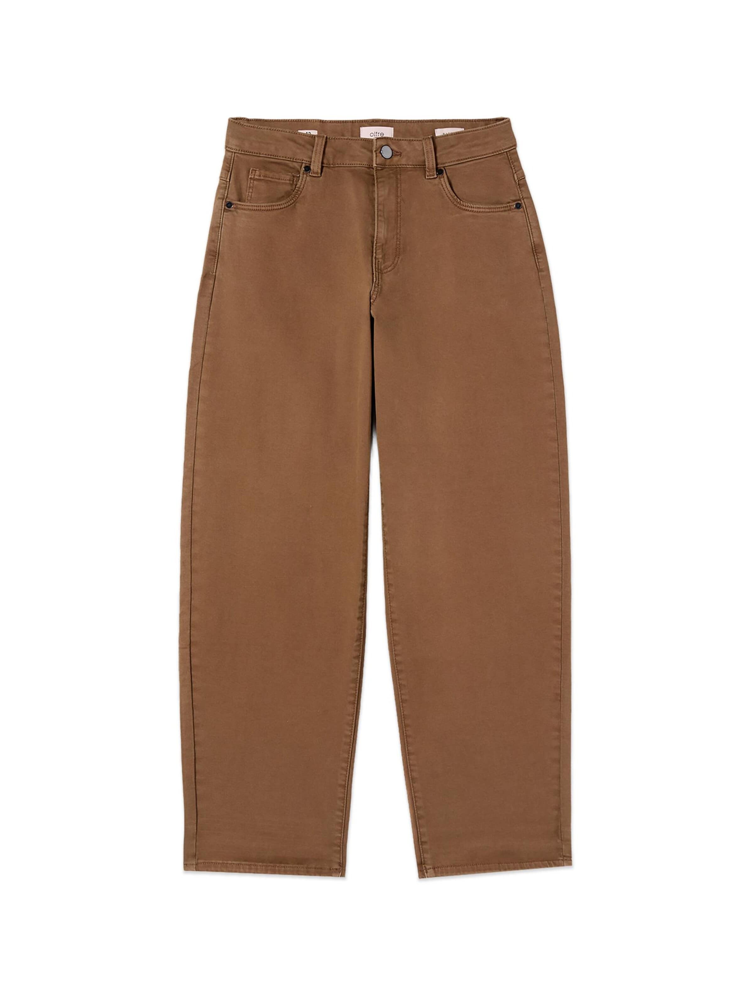Pantalon oltre en marron : devant