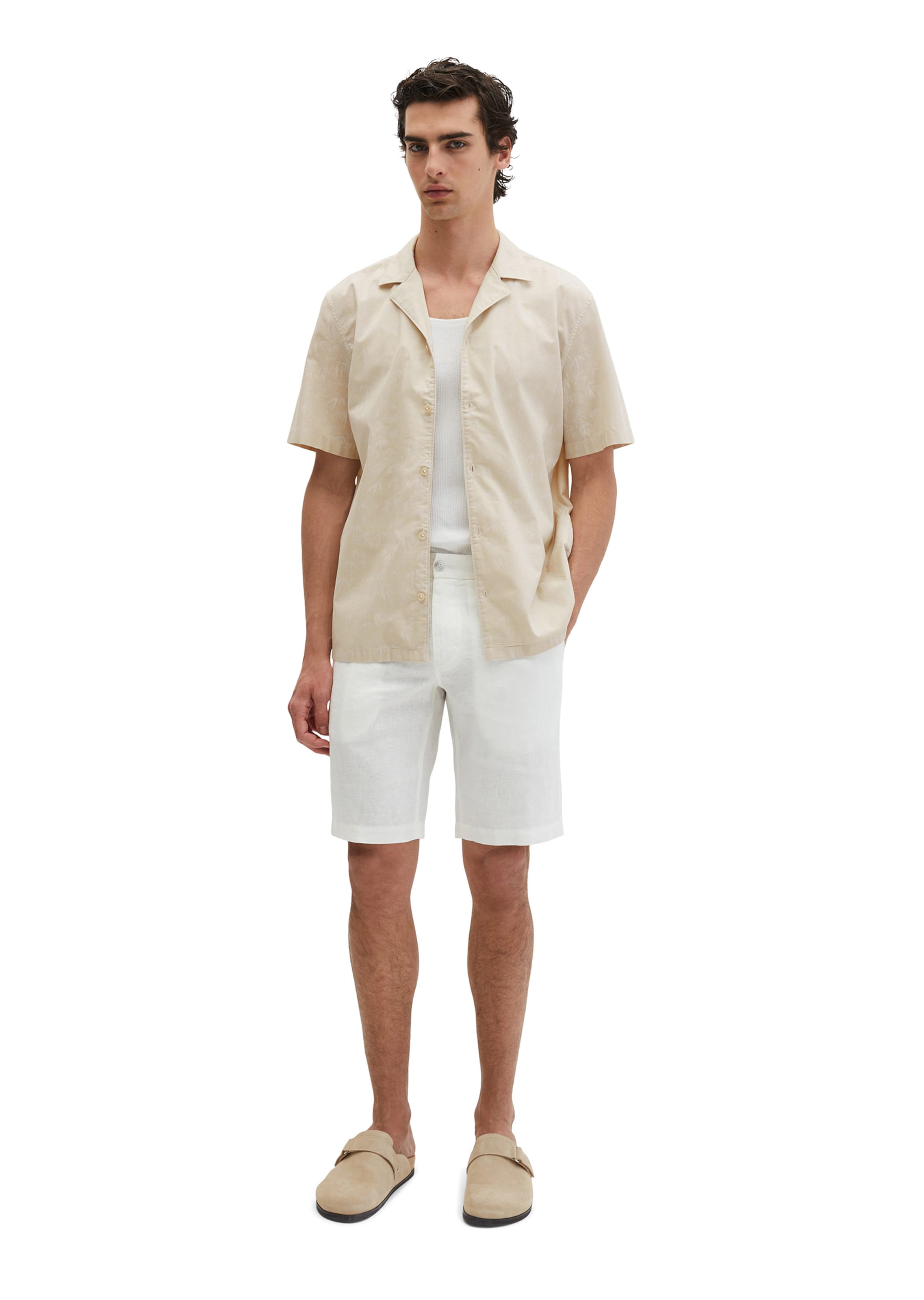 Marc O'Polo Regular fit Button Up Shirt in Brown