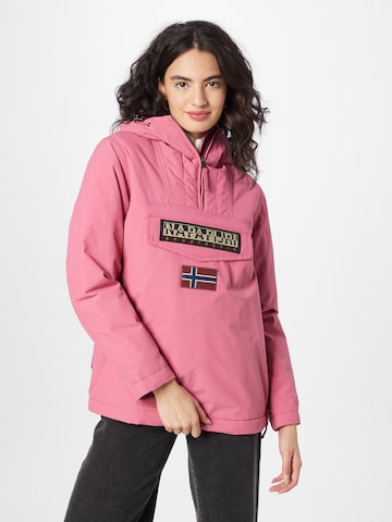 Veste mi-saison 'Rainforest' NAPAPIJRI en rose : devant