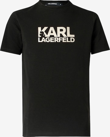 juoda Karl Lagerfeld Marškinėliai: priekis