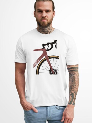 Neverless Shirt 'Rennrad' in White
