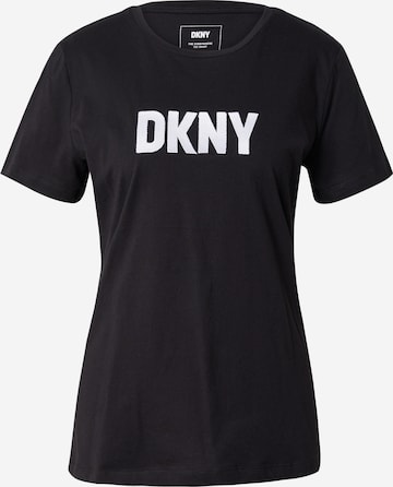 DKNY T-Shirt 'FOUNDATION' in Schwarz: predná strana