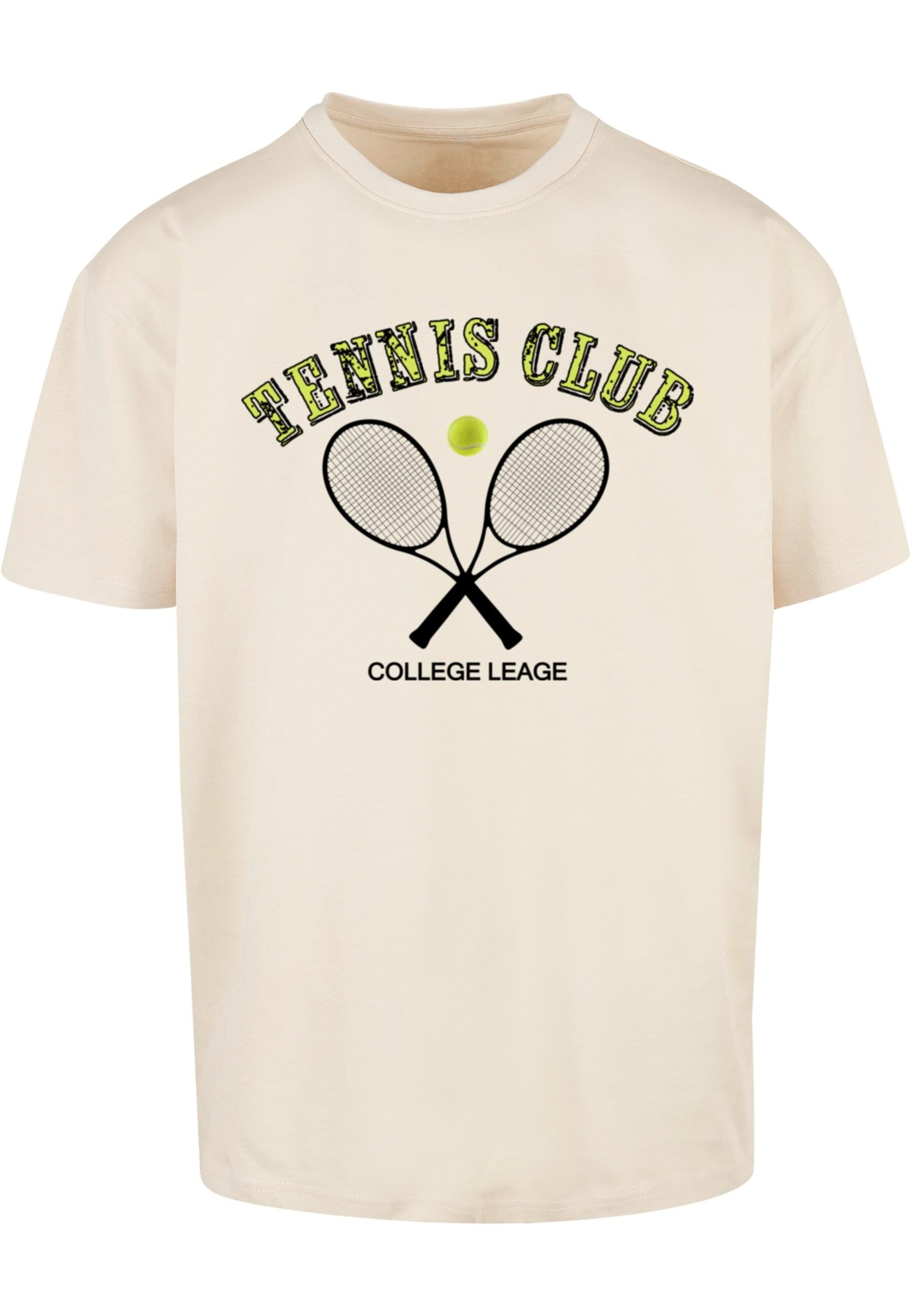 Maglietta 'Tennis Club' di Merchcode in beige: frontale